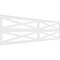 Ekena Millwork Set of Four Panels for 94 1/2"W x 28 1/4"H Farmhouse Fence Fretwork Wainscot Wall Paneling WPKP14X01X47FHF - alternate 1